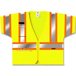 Two-Tone Lime Mesh Vest