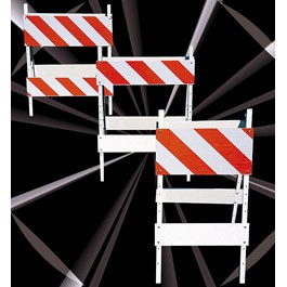 Wood Panel Barricade