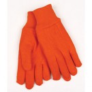 Bright Orange Jersey Gloves