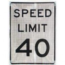 Speed Limit Roll Up Sign
